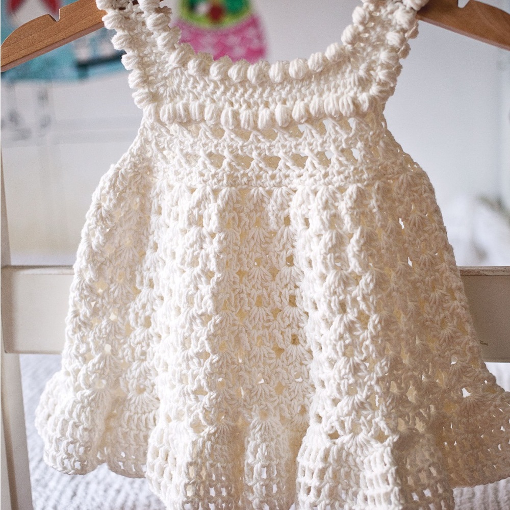 Handmade Crochet Baby Dress